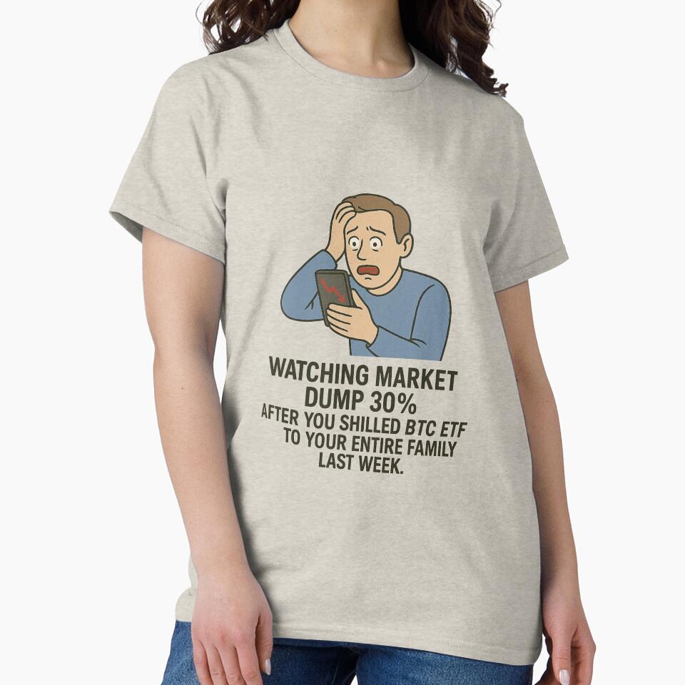 Watching Market Dump 30% – Crypto Crash Meme by Bratak T-Shirts, Hoodie, Sweatshirt | BlankRebels.com (Image 2)
