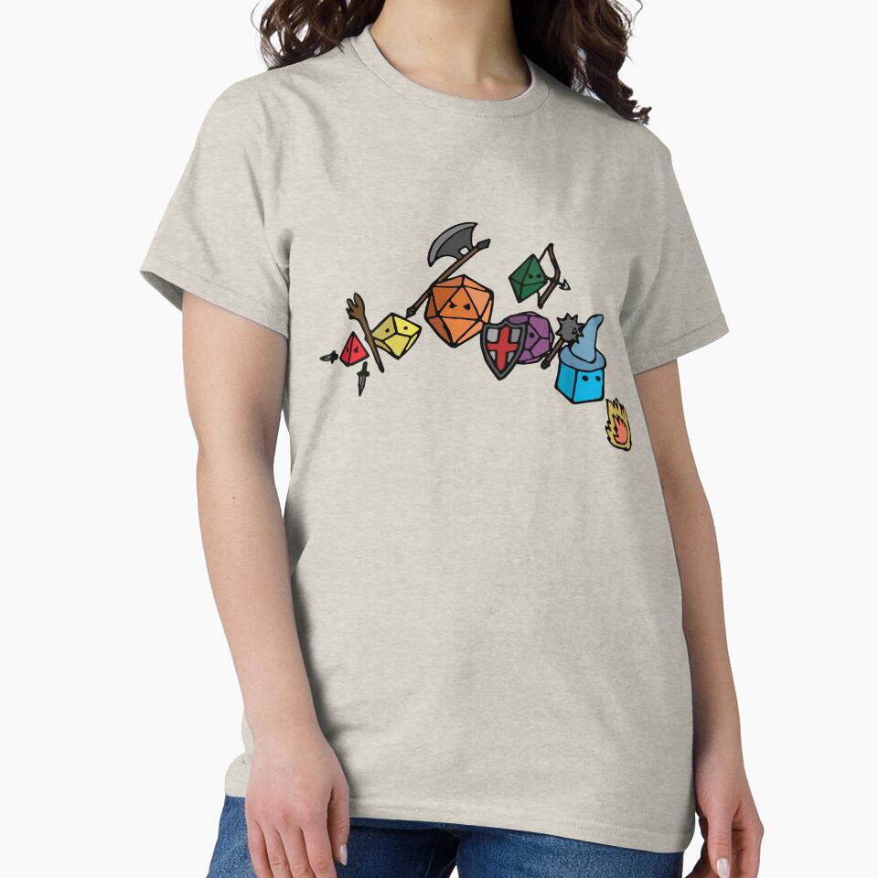 Dice Party - Sketch Version by ShyYetiDesigns T-Shirts, Hoodie, Sweatshirt | BlankRebels.com (Image 2)