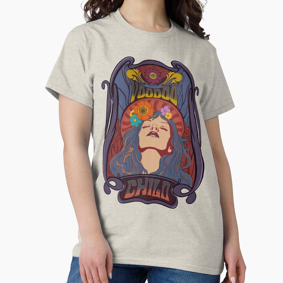 Pyschedelic vintage 60s hippie design - Voodoo child by Yoginath T-Shirts, Hoodie, Sweatshirt | BlankRebels.com (Image 2)