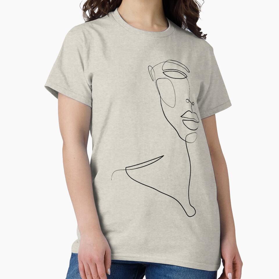 Hidden faces - Minimal line art by InspiRin T-Shirts, Hoodie, Sweatshirt | BlankRebels.com (Image 2)