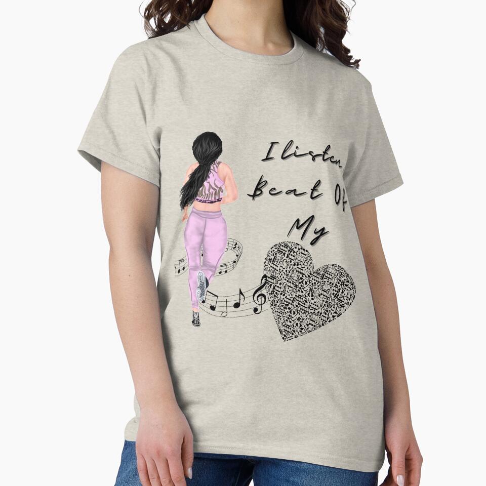 I Listen Beat Of My Heart by Hatomomox T-Shirts, Hoodie, Sweatshirt | BlankRebels.com (Image 2)