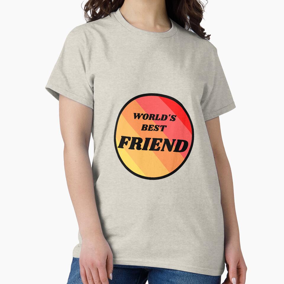 Worlds best Friend RED by HybrisStudio T-Shirts, Hoodie, Sweatshirt | BlankRebels.com (Image 2)