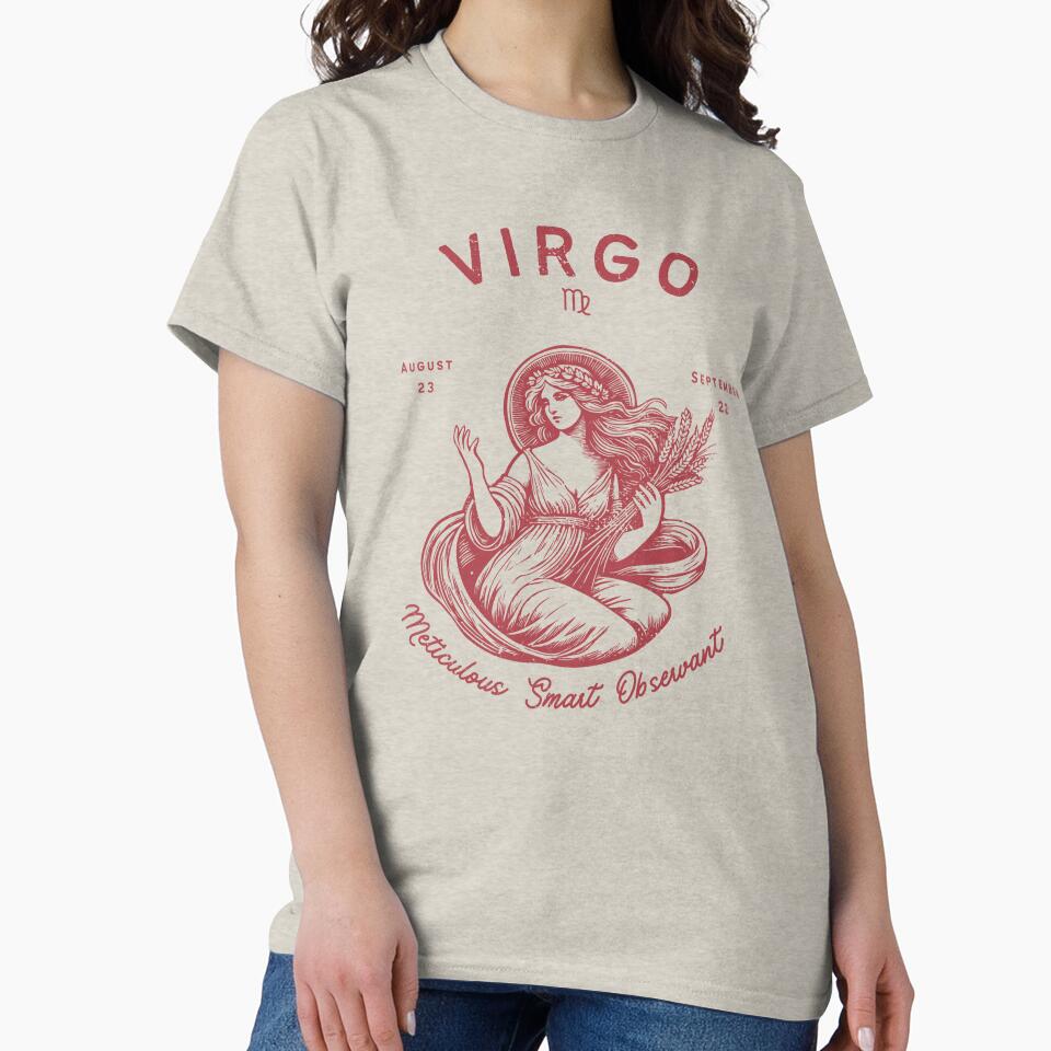 Virgo Zodiac Sign vintage by TaiyoDigital36 T-Shirts, Hoodie, Sweatshirt | BlankRebels.com (Image 2)
