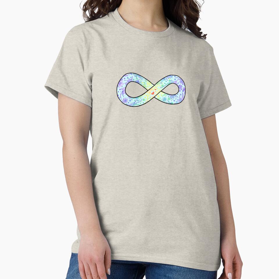 Autism Pride Floral Infinity Symbol--Blue by Itinlea T-Shirts, Hoodie, Sweatshirt | BlankRebels.com (Image 2)