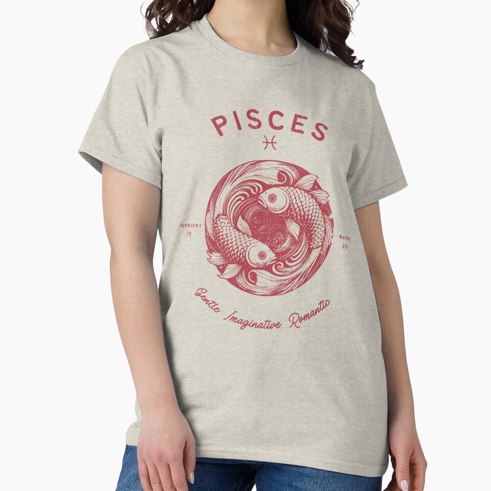 Pisces Zodiac Sign vintage by TaiyoDigital36 T-Shirts, Hoodie, Sweatshirt | BlankRebels.com (Image 2)