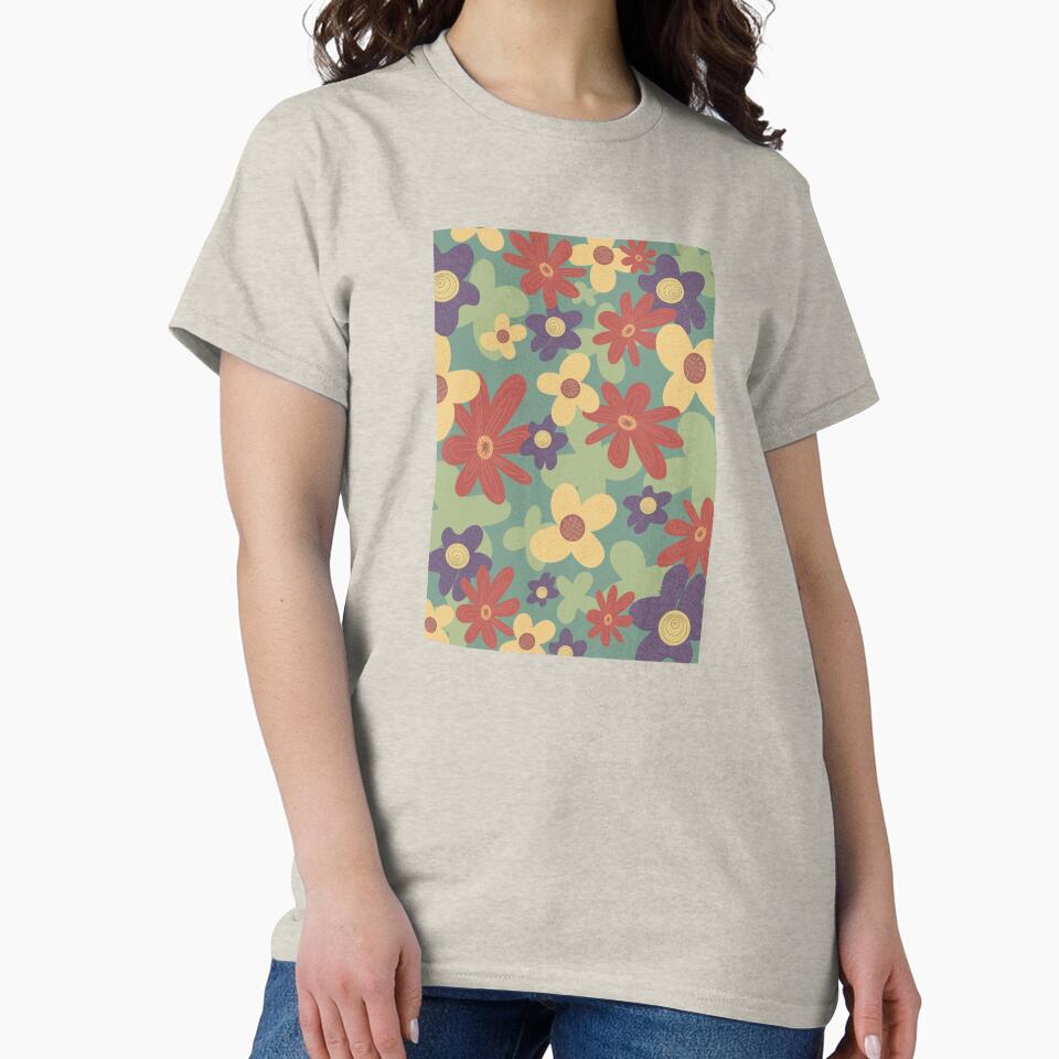 Earthy flower pattern by Laura Wong T-Shirts, Hoodie, Sweatshirt | BlankRebels.com (Image 2)