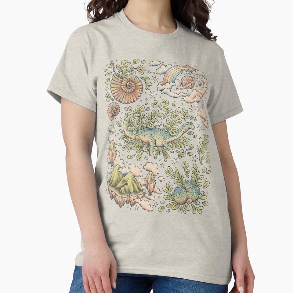 The Journey | Dinosaur Science Fantasy Art by OMEGAFAUNA T-Shirts, Hoodie, Sweatshirt | BlankRebels.com (Image 2)