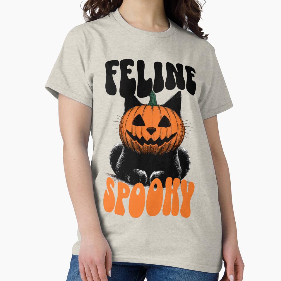 Feline Spooky by SafiannaSpace T-Shirts, Hoodie, Sweatshirt | BlankRebels.com (Image 2)