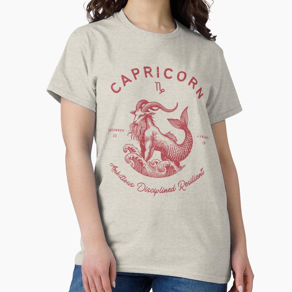 Capricorn Zodiac Sign vintage by TaiyoDigital36 T-Shirts, Hoodie, Sweatshirt | BlankRebels.com (Image 2)