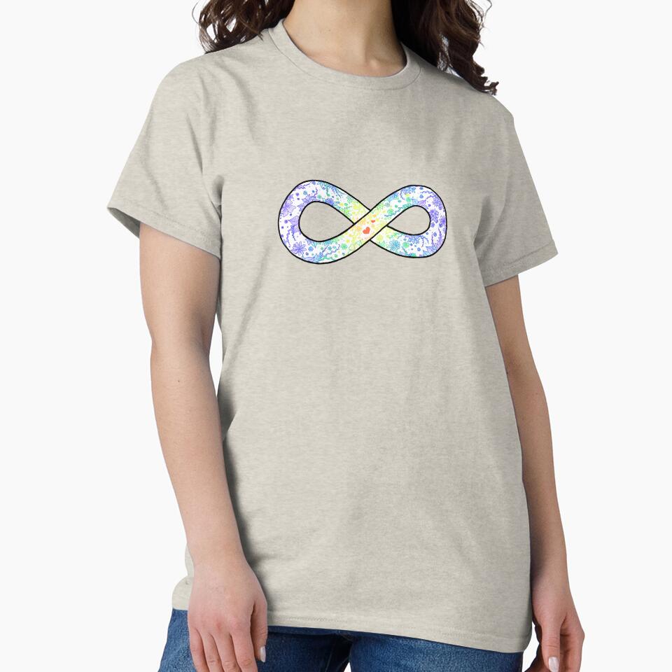 Autism Pride Floral Infinity Symbol by Itinlea T-Shirts, Hoodie, Sweatshirt | BlankRebels.com (Image 2)