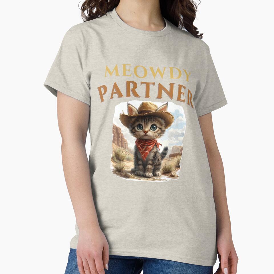 Meowdy Partner Cowboy Cat Shirt Funny Shirt T-Shirts, Hoodie, Sweatshirt