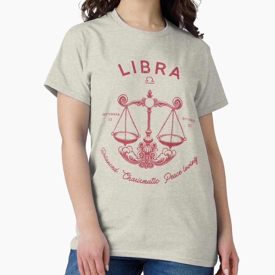 Libra Zodiac Sign vintage by TaiyoDigital36 T-Shirts, Hoodie, Sweatshirt | BlankRebels.com (Image 2)