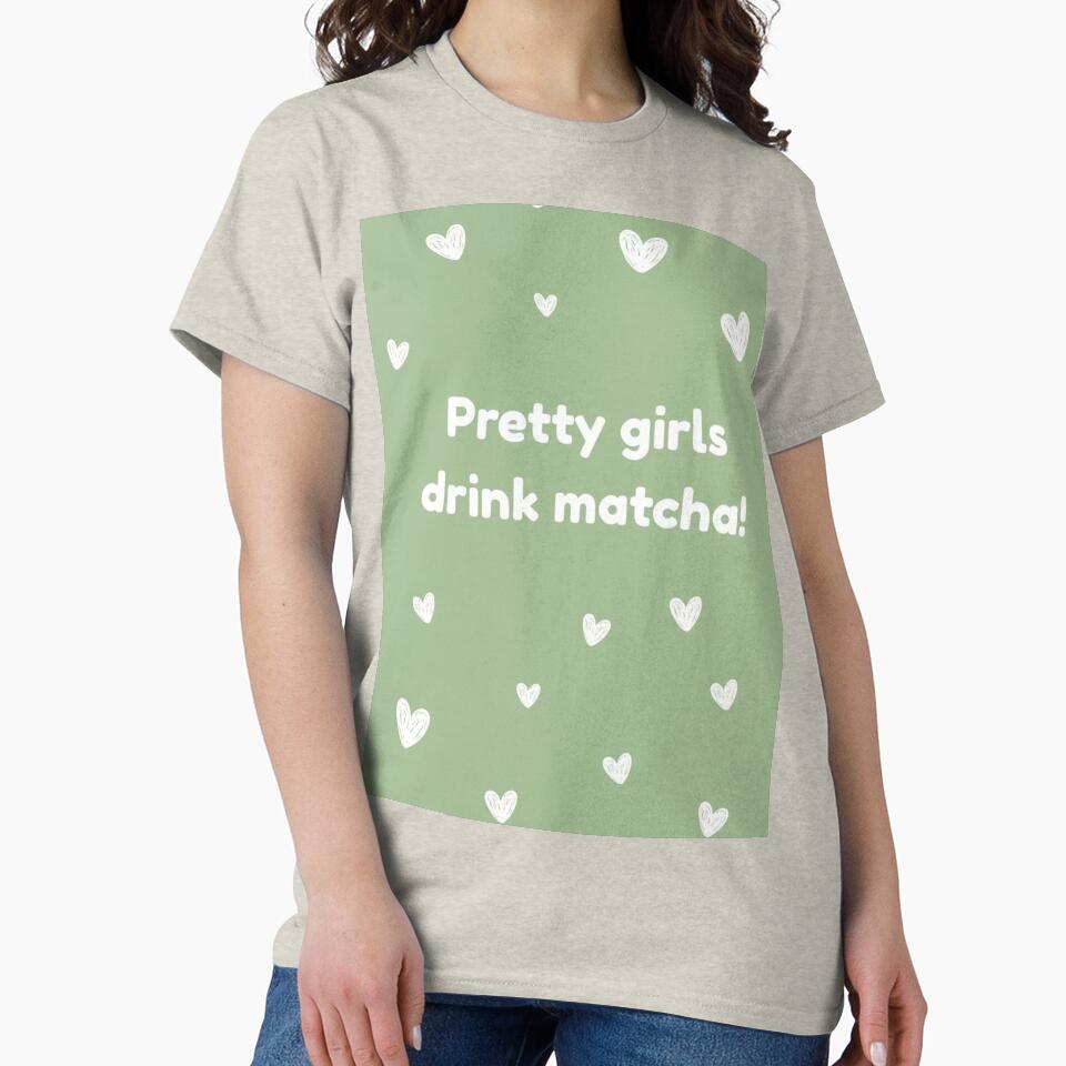 Pretty girls drink matcha! by Judy Santhosh