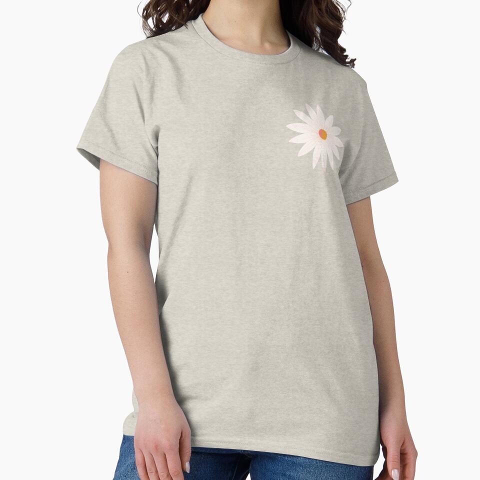 A Beautiful White Petal and Yellow Center Daisy by Yulia Saraswati T-Shirts, Hoodie, Sweatshirt | BlankRebels.com (Image 2)