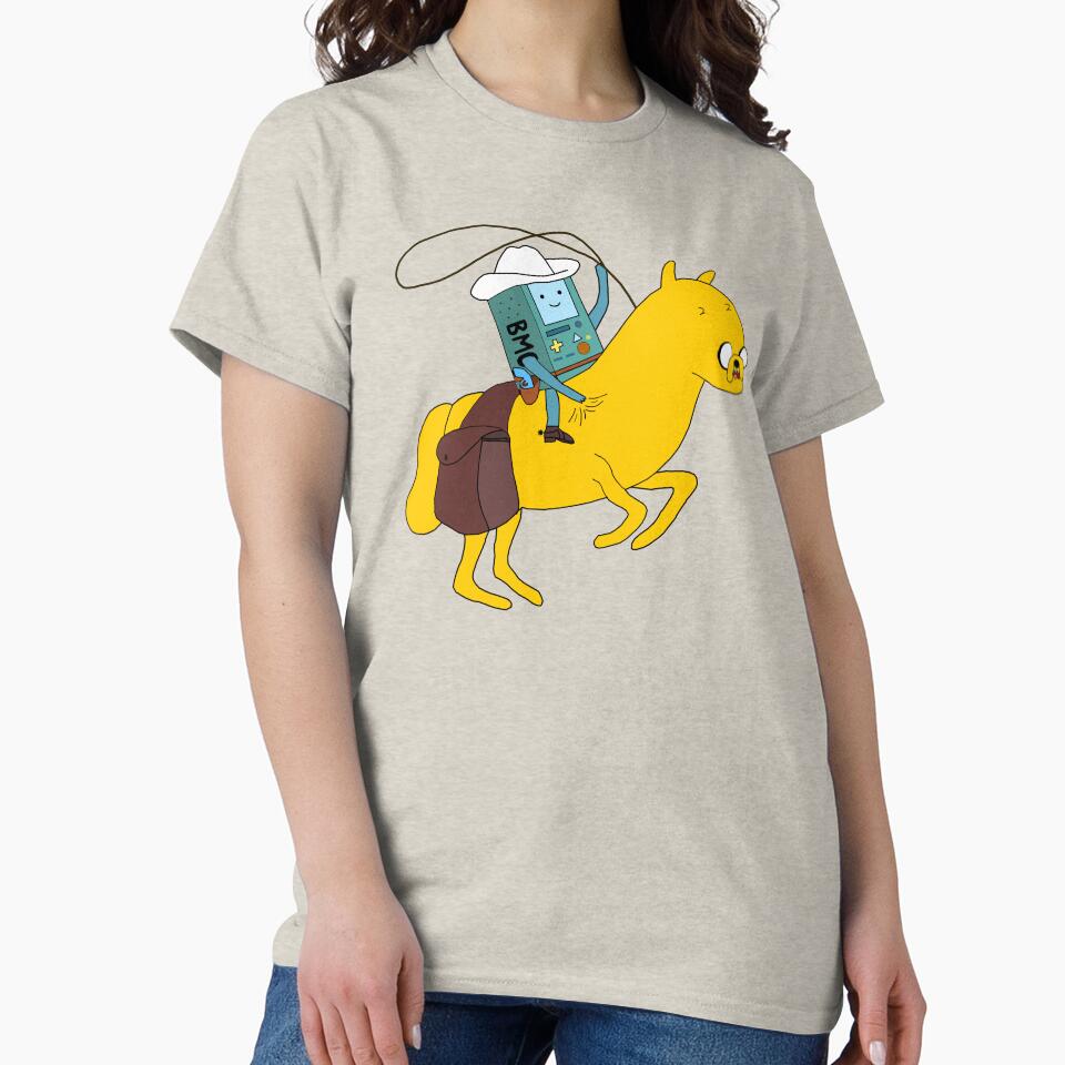 BMO and Jake The Cowboy and The Horse by karamram