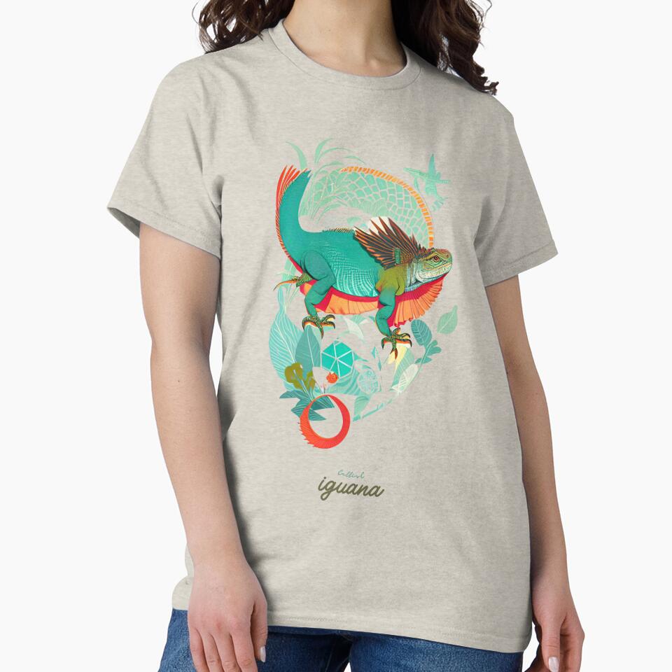 Vintage Iguana by CallisC Arts by CallisC-Arts T-Shirts, Hoodie, Sweatshirt | BlankRebels.com (Image 2)