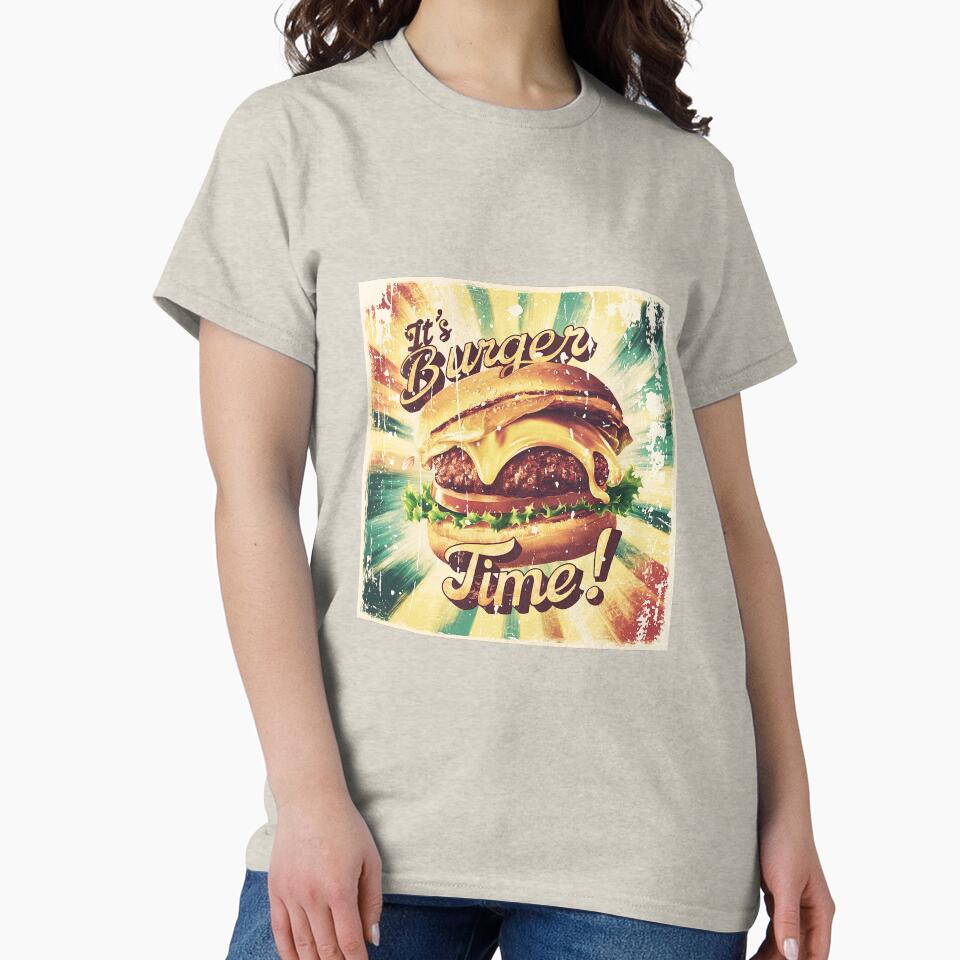 burger time burger day special with vintage vibe by BKSARYLIFE T-Shirts, Hoodie, Sweatshirt | BlankRebels.com (Image 2)