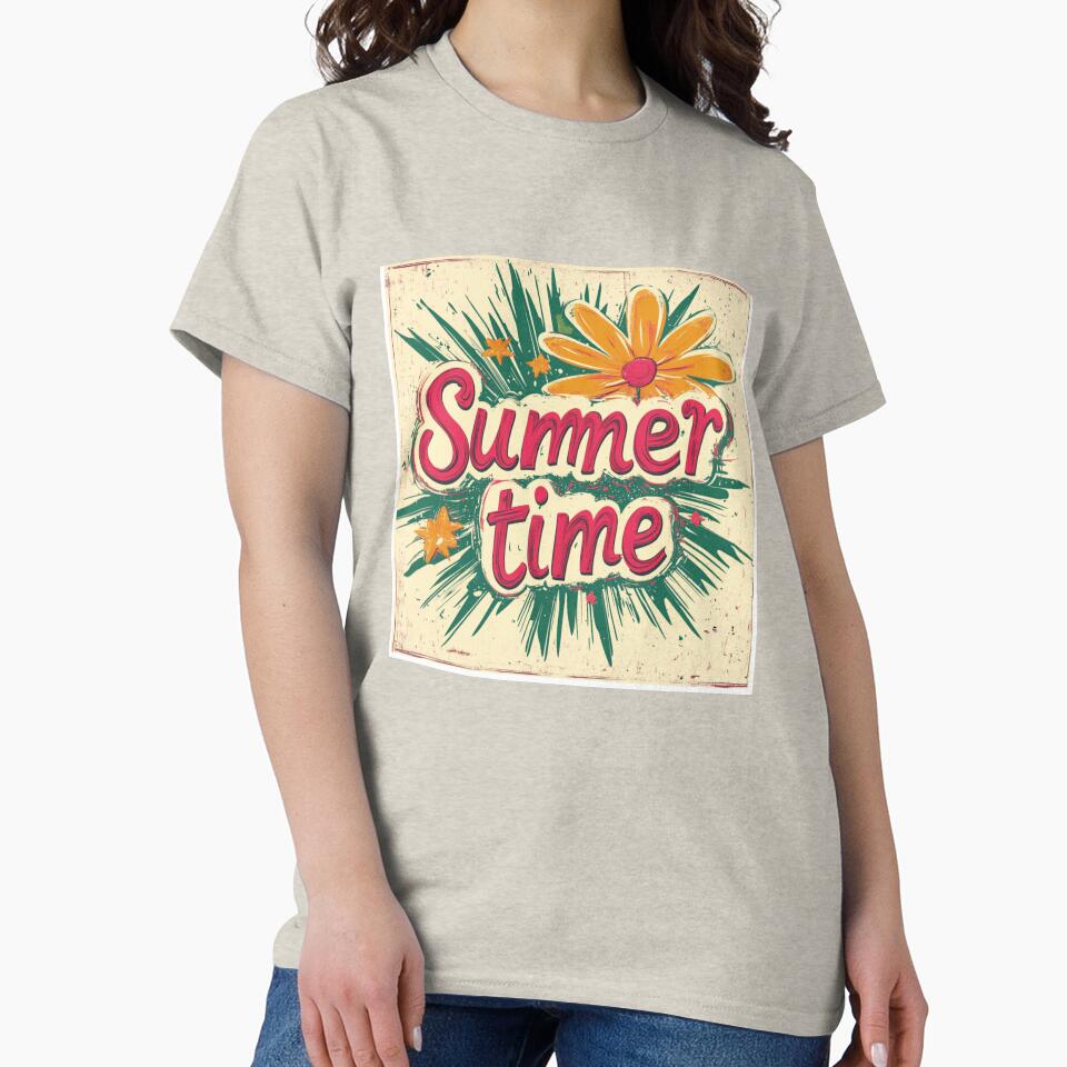 Vintage Summer Time design by Elite Print Studio T-Shirts, Hoodie, Sweatshirt | BlankRebels.com (Image 2)