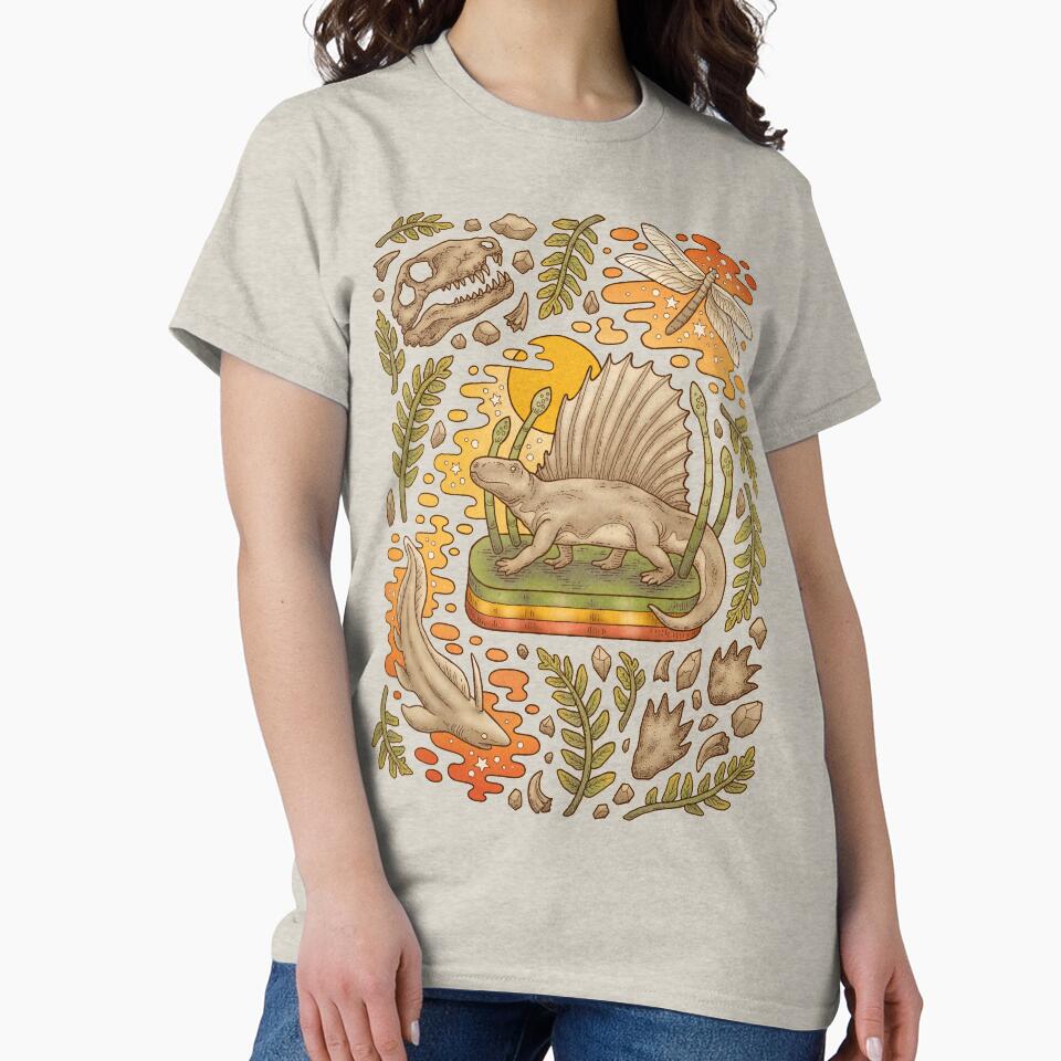 Daydream Dimetrodon Natural History Art Permian Prehistoric Life T-Shirts, Hoodie, Sweatshirt