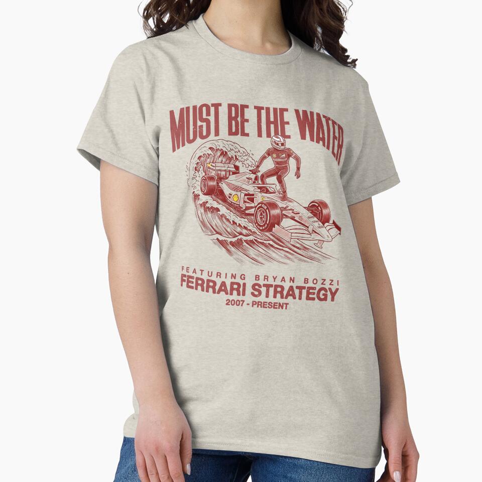 "Must Be The Water" Ferrari Strategy by Studio F1Grid T-Shirts, Hoodie, Sweatshirt | BlankRebels.com (Image 2)