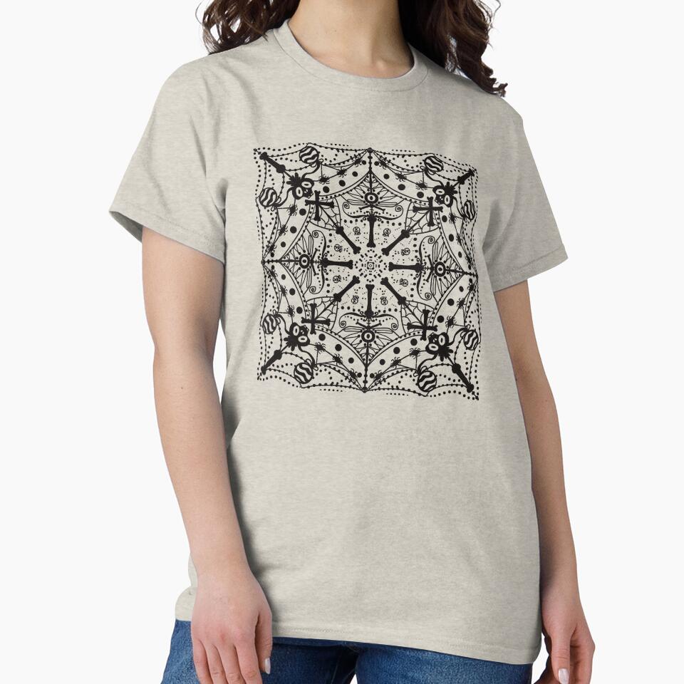 Halloween black tattoo pattern by Xatutik.art T-Shirts, Hoodie, Sweatshirt | BlankRebels.com (Image 2)