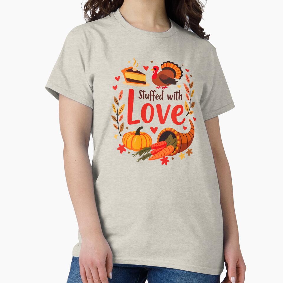 Stuffed with Love - Thanksgiving Holiday by MSMPrintDesign T-Shirts, Hoodie, Sweatshirt | BlankRebels.com (Image 2)