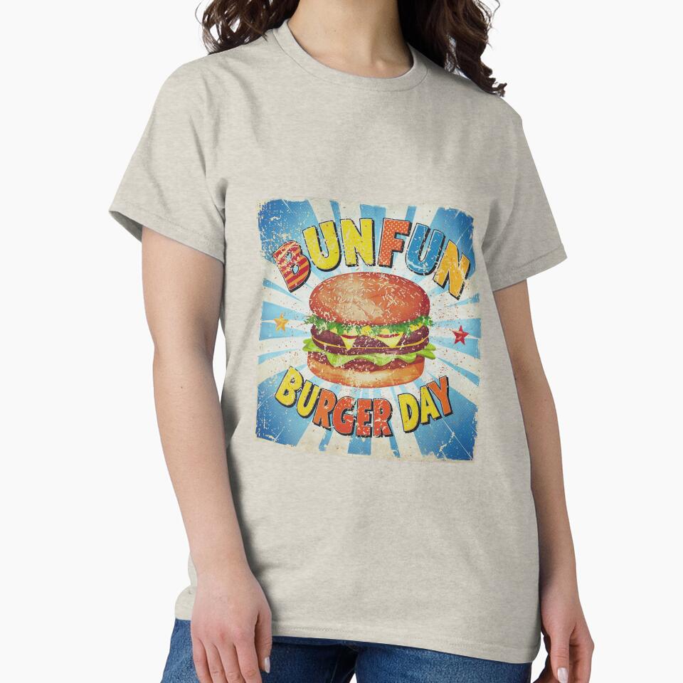 colorful burger day art with classic vibe by BKSARYLIFE T-Shirts, Hoodie, Sweatshirt | BlankRebels.com (Image 2)