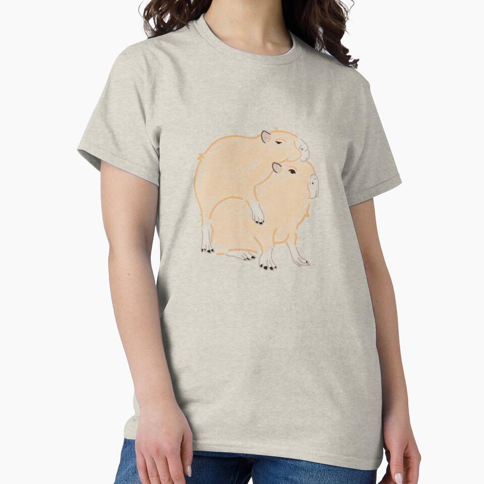 Happy Capybaras by chuparrose T-Shirts, Hoodie, Sweatshirt | BlankRebels.com (Image 2)