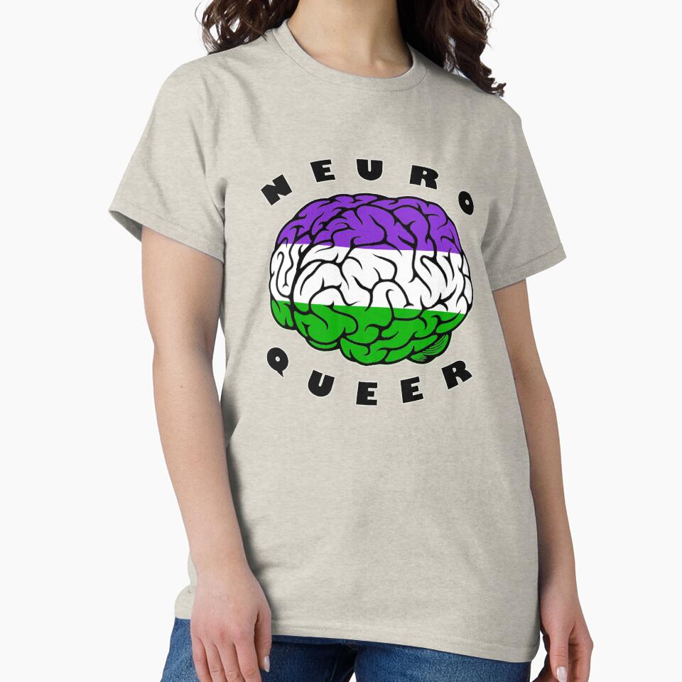 Neuroqueer Brain - Genderqueer by AutisticBanshee T-Shirts, Hoodie, Sweatshirt | BlankRebels.com (Image 2)