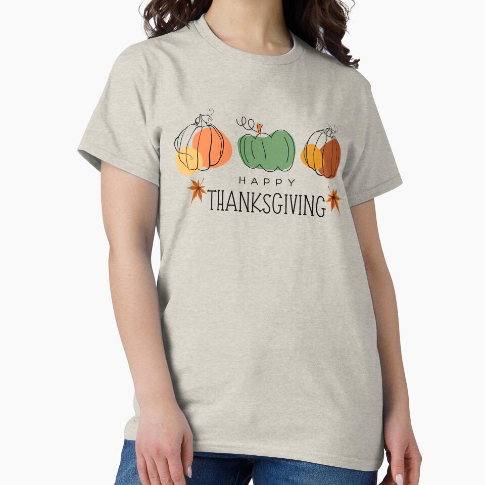 happy thanksgiving Cute pumpkin by Butterfly  Effect T-Shirts, Hoodie, Sweatshirt | BlankRebels.com (Image 2)