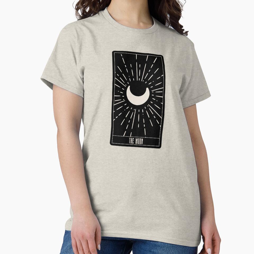 The Moon Tarot Card – Radiant Crescent Moon Minimalist Design by tiigerdad T-Shirts, Hoodie, Sweatshirt (Image 2)