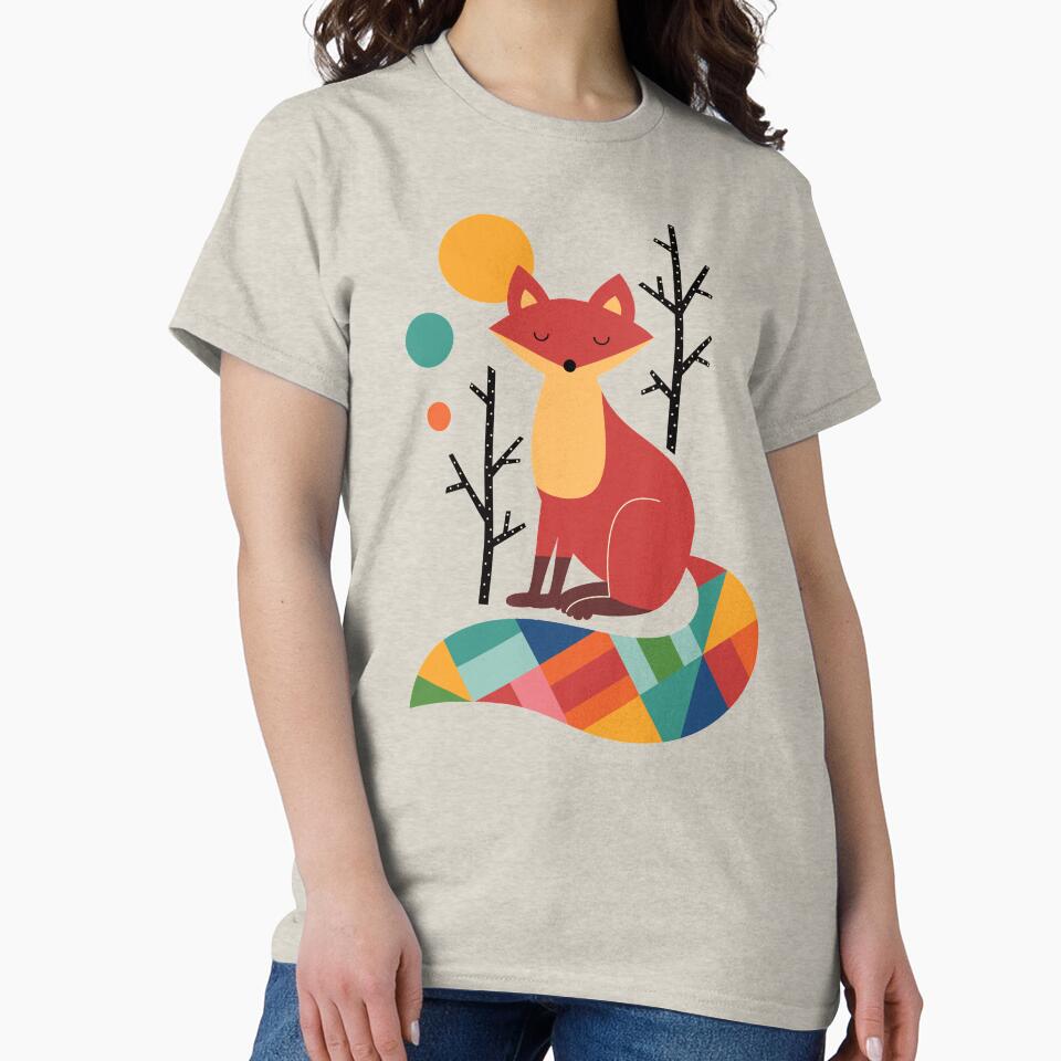 Rainbow Fox by AndyWestface T-Shirts, Hoodie, Sweatshirt | BlankRebels.com (Image 2)