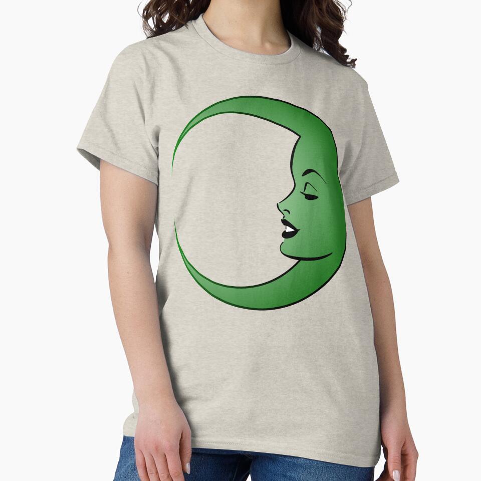 Moon Gal - Green Phase by Pinnacle of Decadence T-Shirts, Hoodie, Sweatshirt | BlankRebels.com (Image 2)