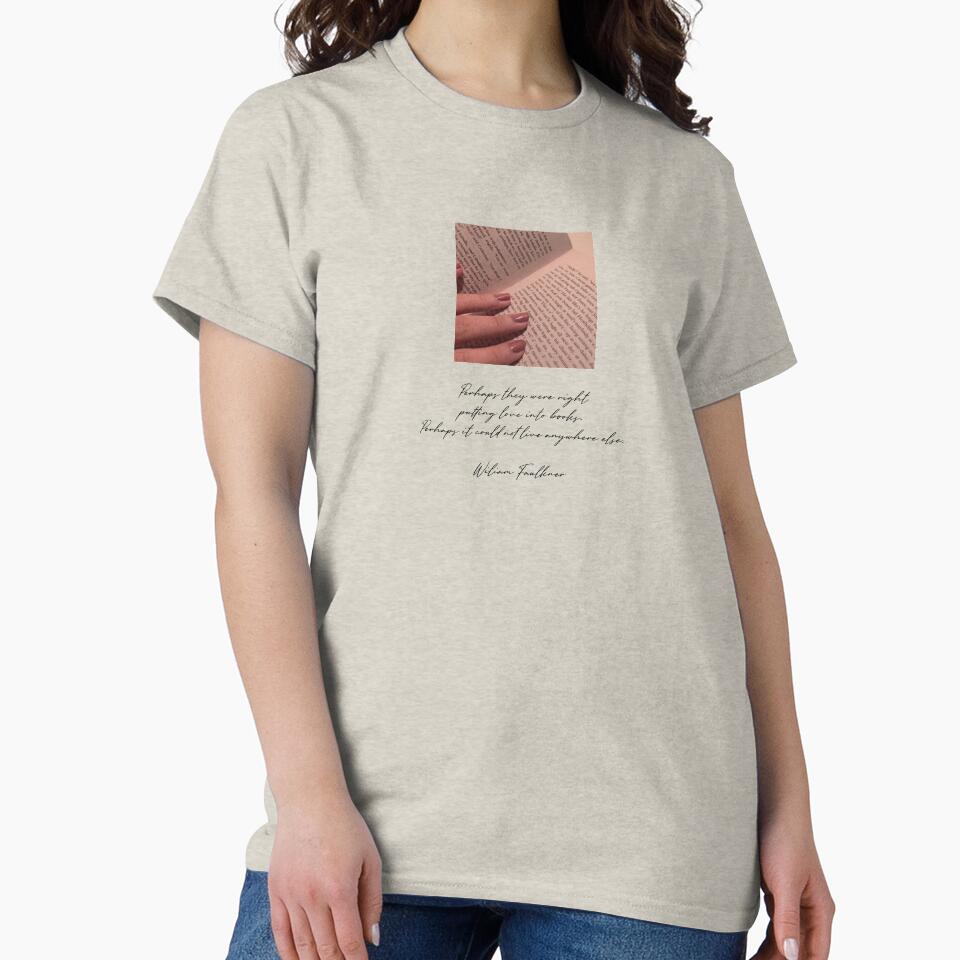 Romantic Academia William Faulkner Quote by lovartxin T-Shirts, Hoodie, Sweatshirt | BlankRebels.com (Image 2)
