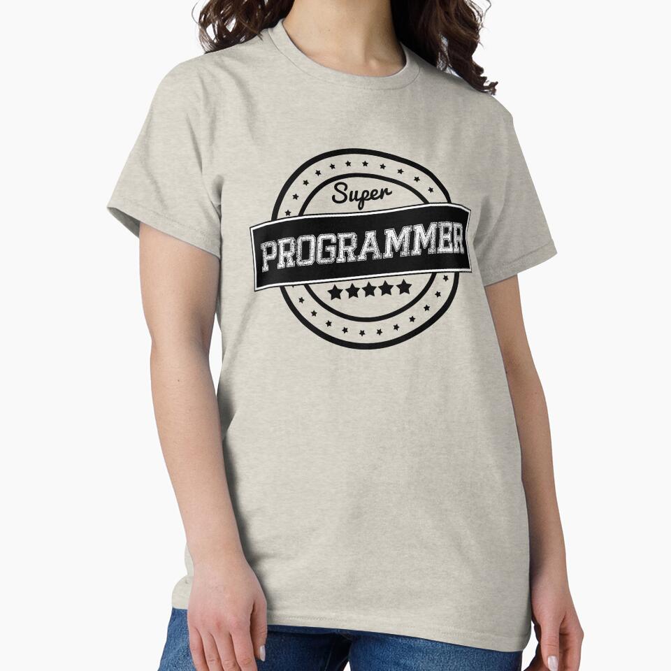 Super Programmer Badge Stamp Vintage by WAMTEES T-Shirts, Hoodie, Sweatshirt | BlankRebels.com (Image 2)