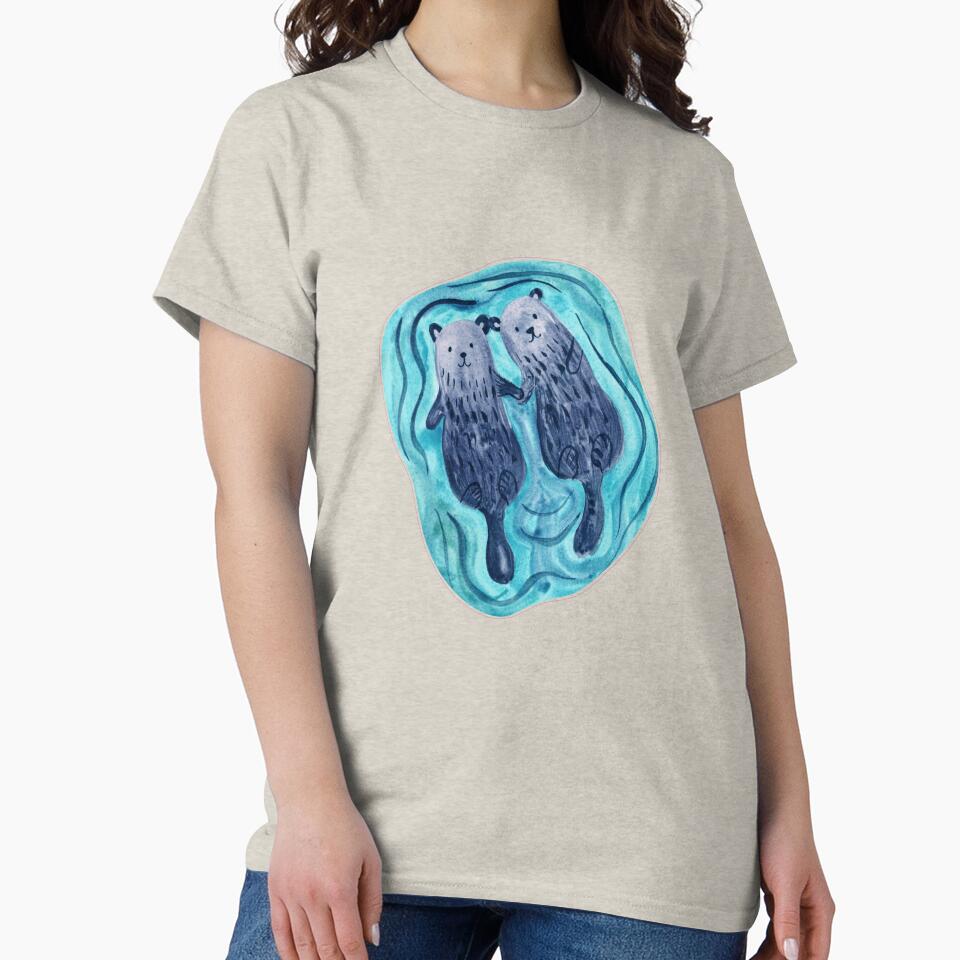 Significant Otters swiming by fatydesignspace T-Shirts, Hoodie, Sweatshirt | BlankRebels.com (Image 2)