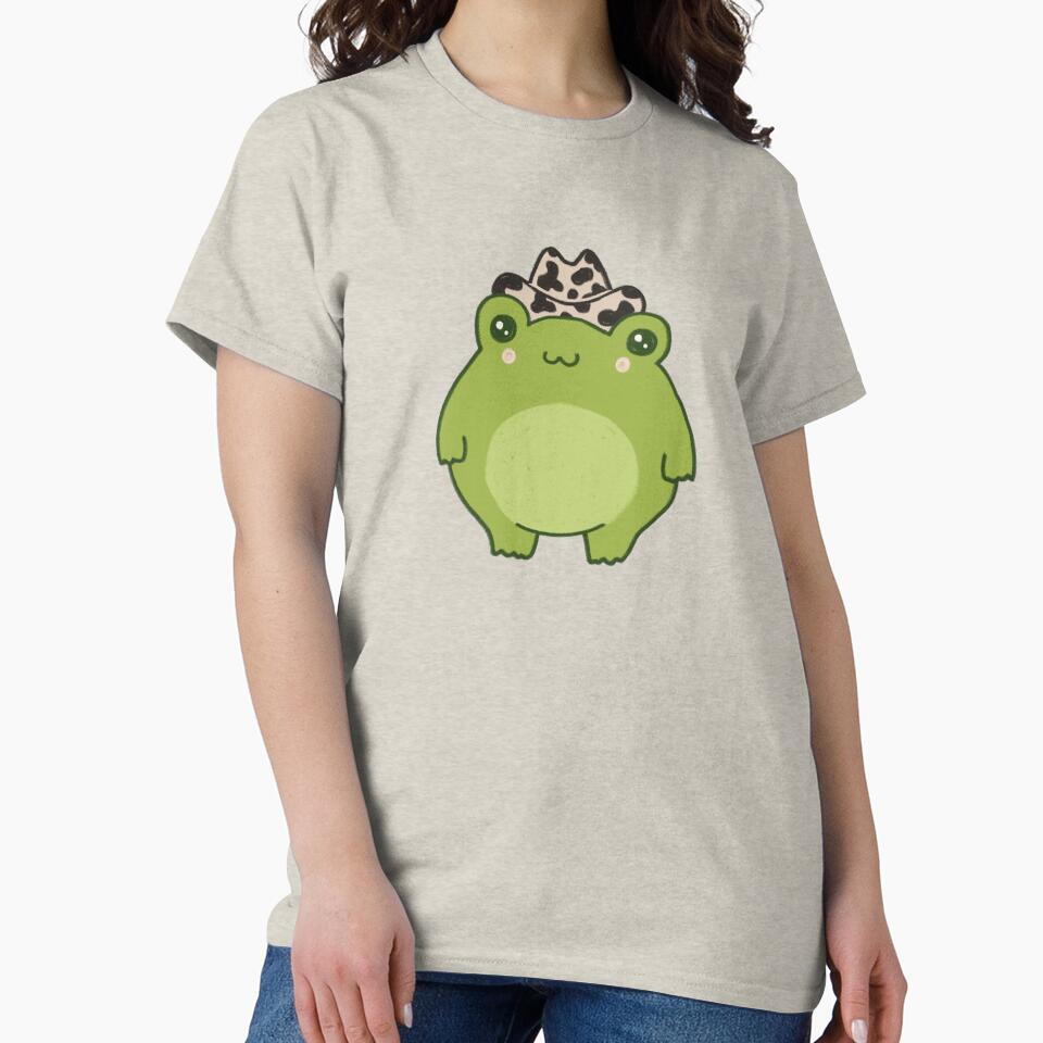 Cute Frog Sheriff with Cowboy Hat: Kawaii Aesthetic Froggy, Pastel Chubby Teen Cowgirl, Western Rodeo Country... (Image 2)