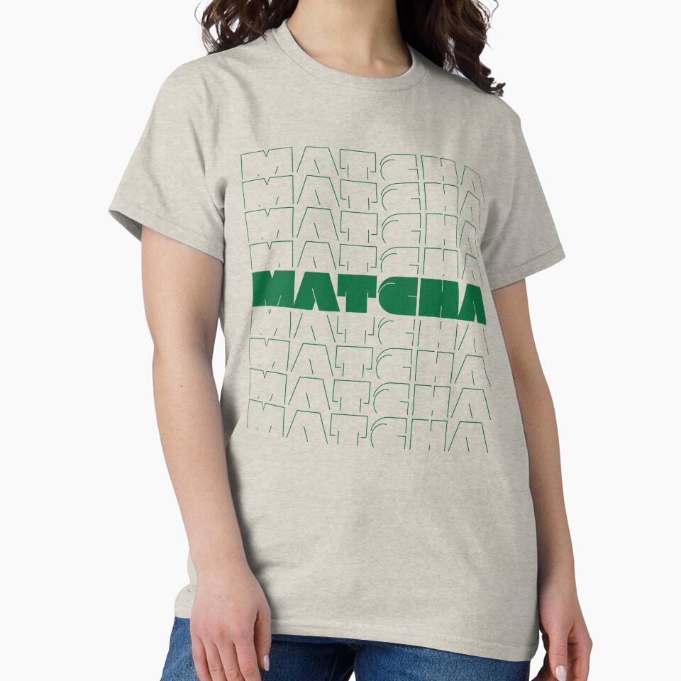 Minimalist Matcha – Modern Aesthetic Green Tea Shirt by theinkedprintco Hoodie, Sweatshirt | BlankRebels.com (Image 2)