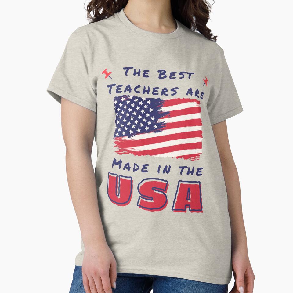 Best Teachers Are Made In The USA by Mariana Piana T-Shirts, Hoodie, Sweatshirt | BlankRebels.com (Image 2)