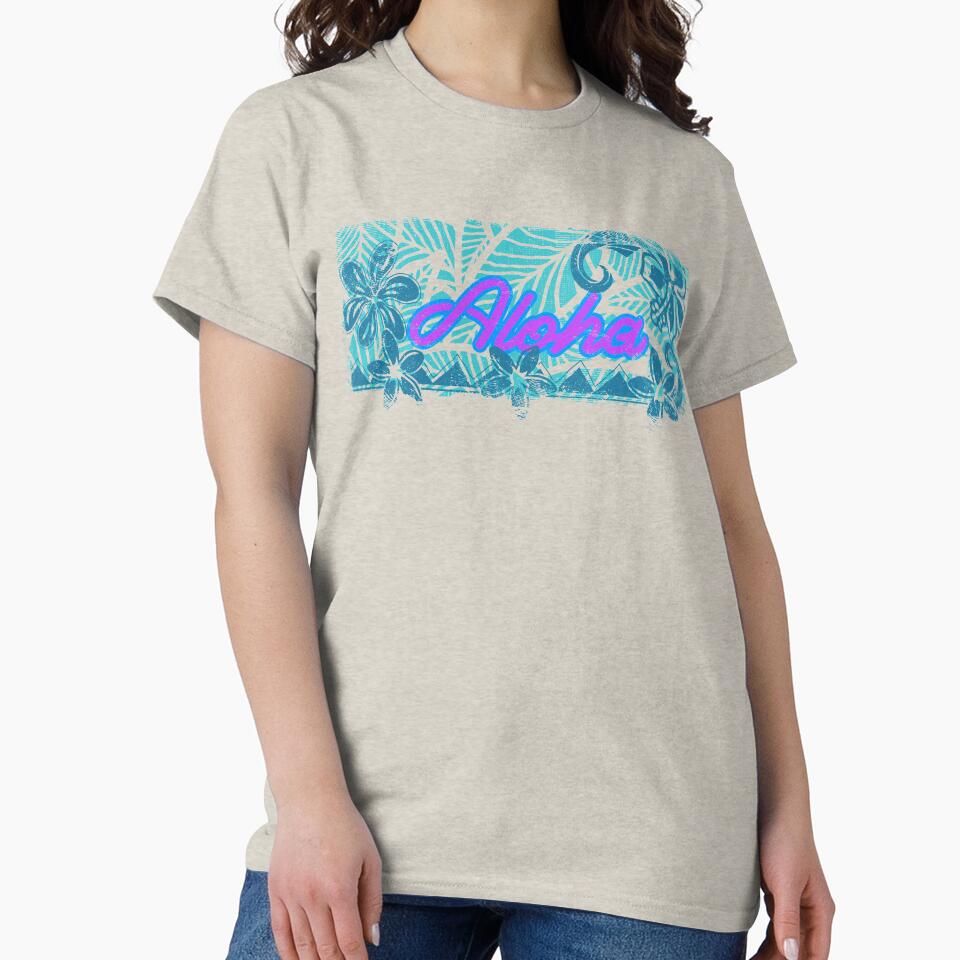 Vintage Distressed Inked Aloha Banner T-Shirts, Hoodie, Sweatshirt