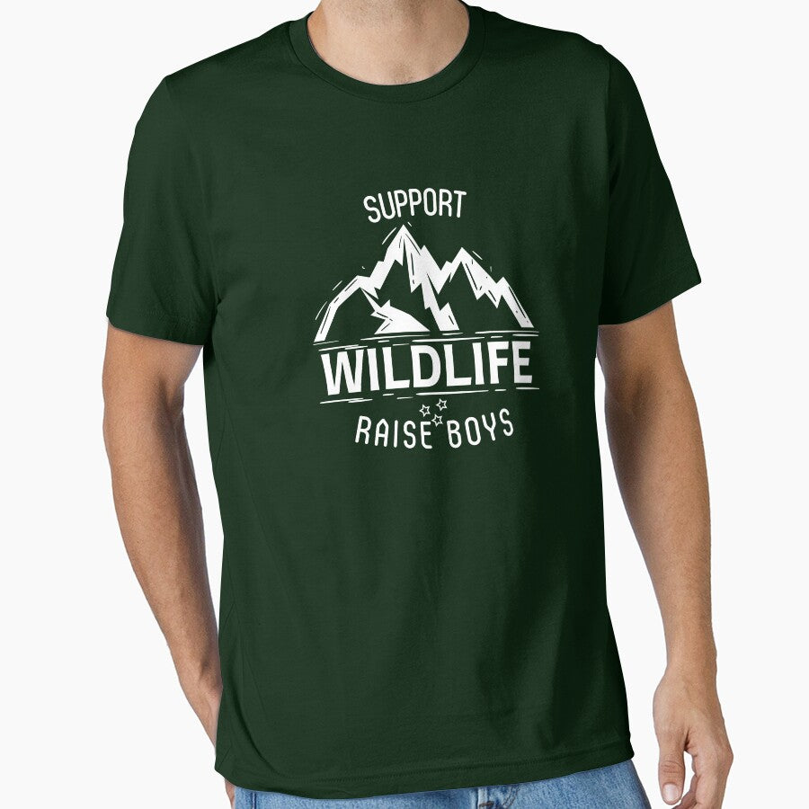 Support Wildlife Raise Boys - Gift for Mom by TrueFit Essentials T-Shirts, Hoodie, Sweatshirt | BlankRebels.com (Image 1)