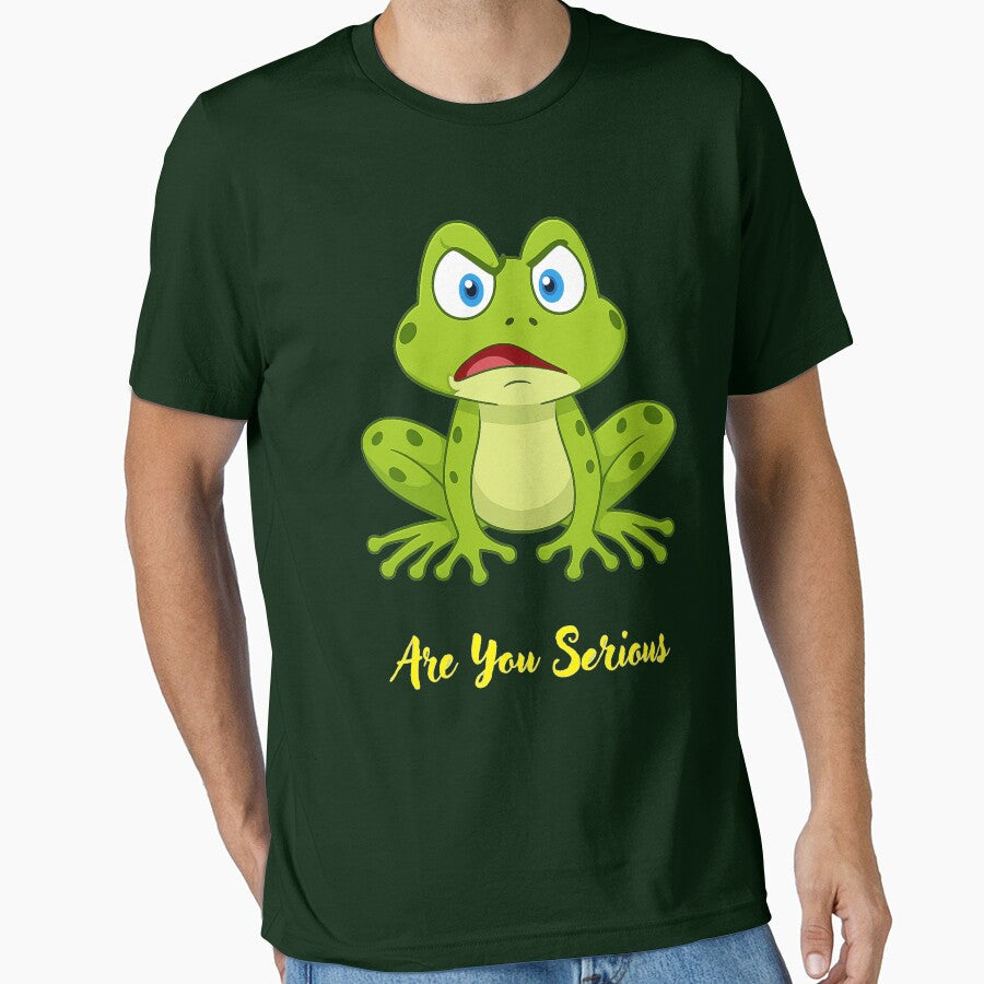 Are You Serious Frog – Funny Angry Frog Reaction Meme by It's Bro Brand ★ ★ ★ ★ ★ T-Shirts, Hoodie, Sweatshirt (Image 1)