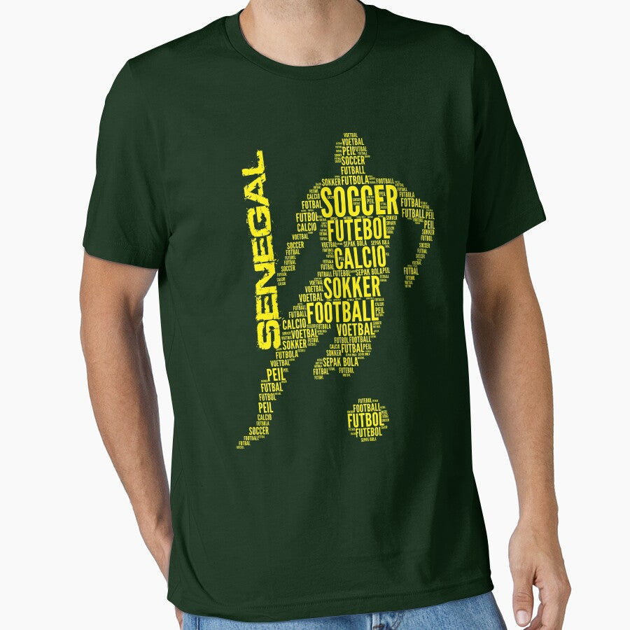Senegal Soccer Typography by goodspy T-Shirts, Hoodie, Sweatshirt | BlankRebels.com (Image 1)