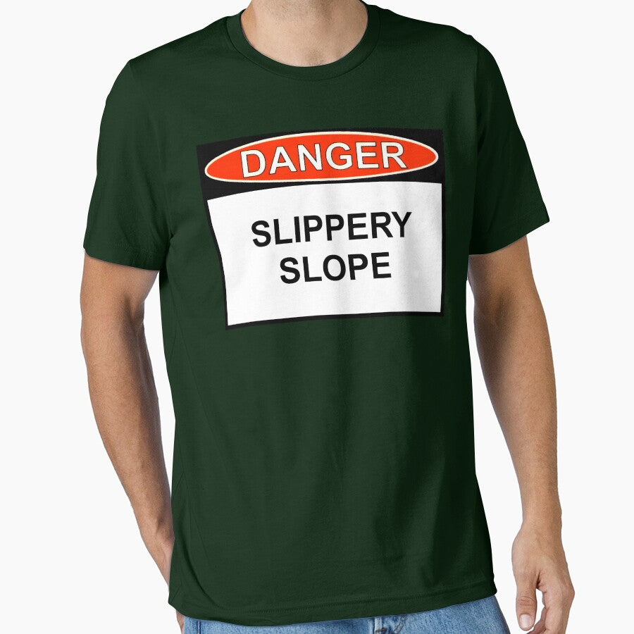 Danger - Slippery Slope by Ron Marton T-Shirts, Hoodie, Sweatshirt | BlankRebels.com (Image 1)