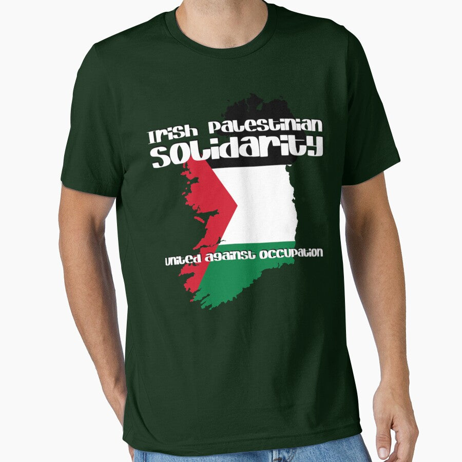 Irish Palestinian Solidarity Essential T-Shirt ,  Christmas,Halloween,Fathers Day,Mothers Day by DorotheDauber