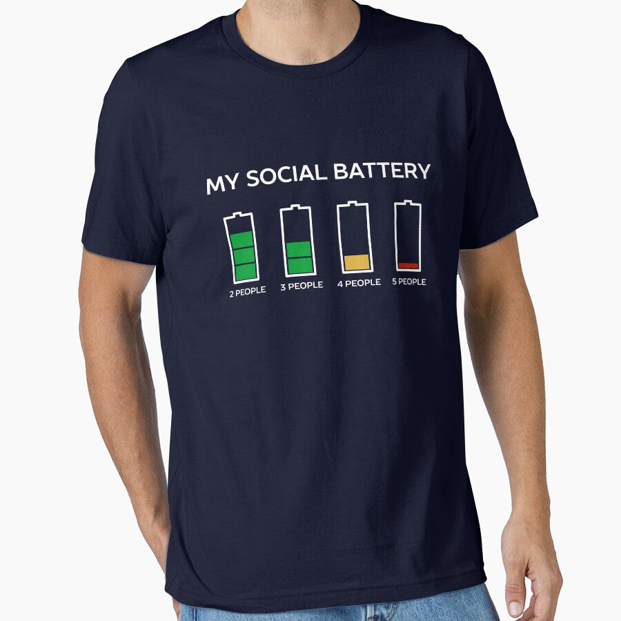 Funny Introvert Humor T-Shirt by happinessinatee