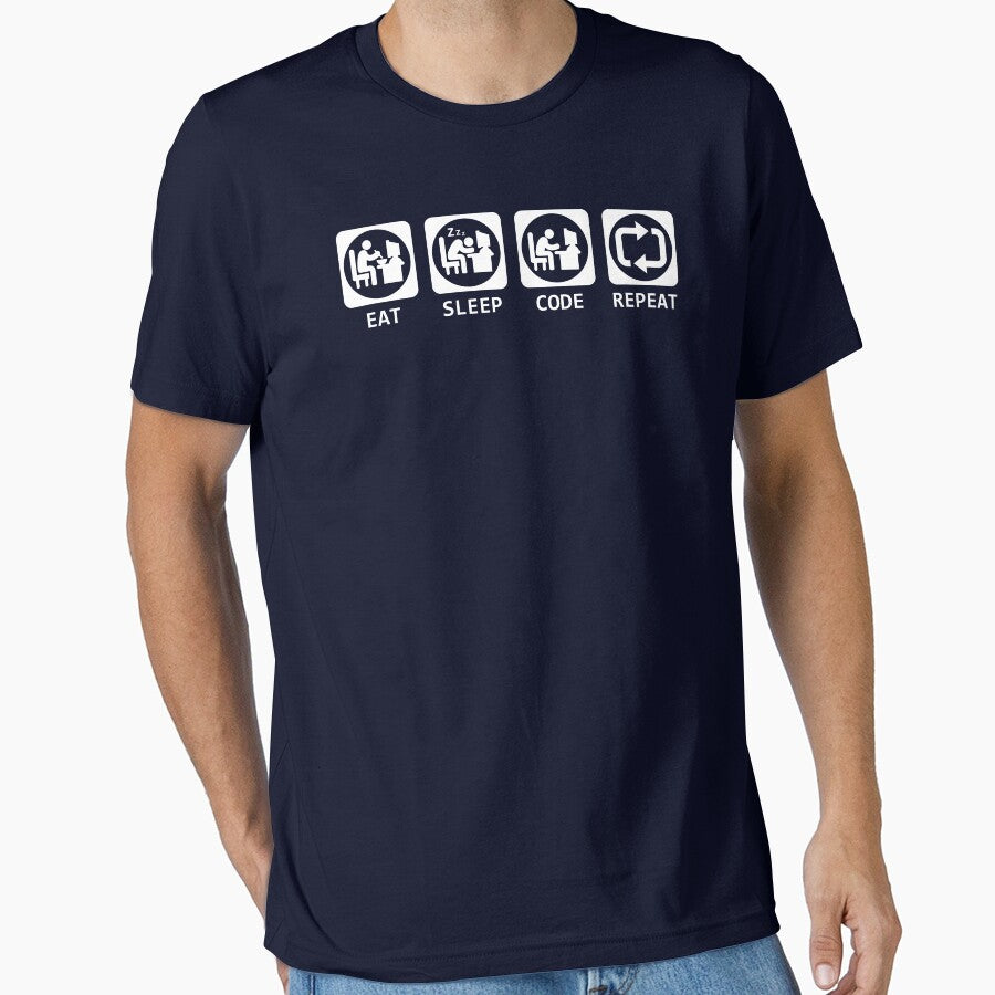 Eat Sleep Code Repeat T-shirt & Hoodie by nasa8x Sweatshirt | BlankRebels.com (Image 1)