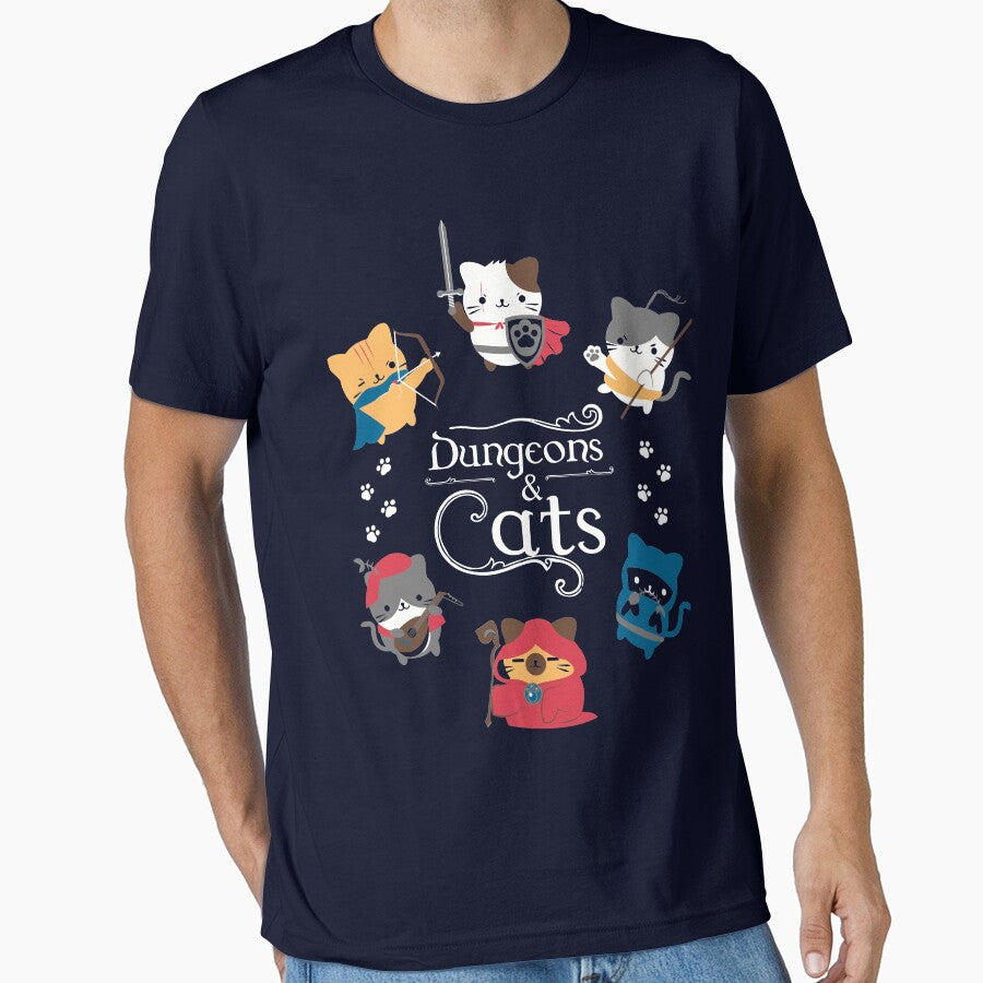 Dungeons and Cats by Domiichan T-Shirts, Hoodie, Sweatshirt | BlankRebels.com (Image 1)