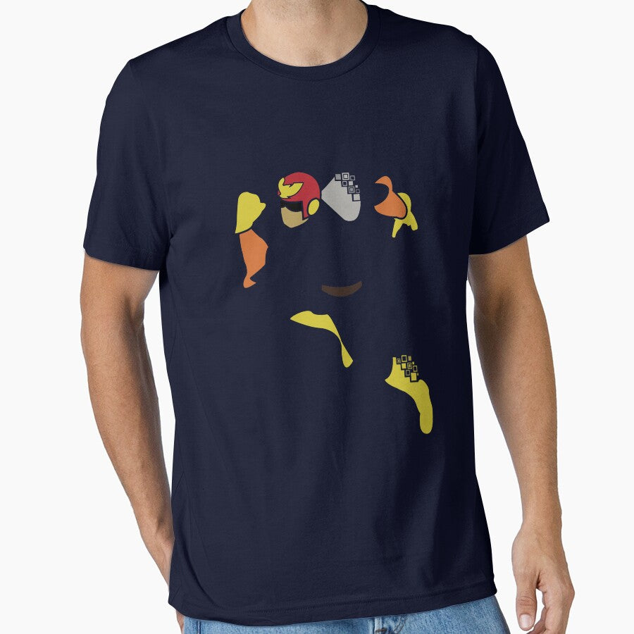 Captain Falcon Pixel Silhouette by innergeekdesign T-Shirts, Hoodie, Sweatshirt | BlankRebels.com (Image 1)