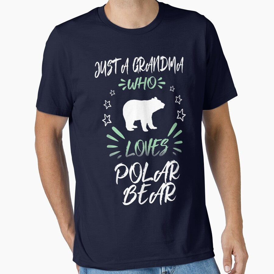 Just A Grandma Who Loves Polar Bear Gift by JWArtStudio T-Shirts, Hoodie, Sweatshirt | BlankRebels.com (Image 1)